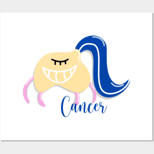 12 Zodiac Signs Astrology - Cancer Posters and Art